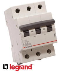 Bezpiecznik Legrand RX3 B20A 3P s303 419170