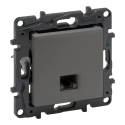 Gniazdo RJ 45 kat. 6A UTP Legrand Niloe Step Stalowe 863467