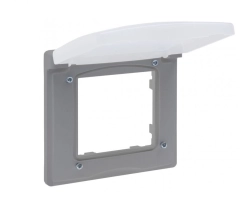 Niloe Step - Ramka Pojedyncza IP44 - Aluminium 863396