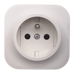 Gniazdo 2P + Z natynkowe - 16 A IP20 kremowy Legrand Forix 782447