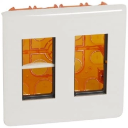 Zestaw do montażu natynkowego 2 x 4 moduły pionowo Biały Legrand Mosaic 078886L