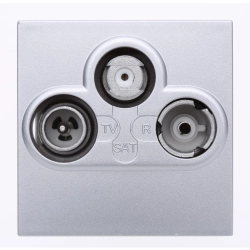 Gniazdo TV-RD-SAT Aluminium Legrand Mosaic 079296