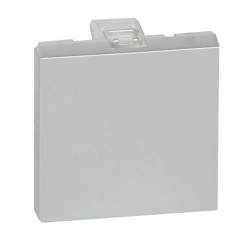 Zaślepka 2 moduły Aluminium Legrand Mosaic 079280