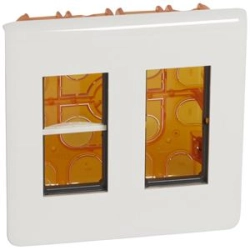 Zestaw do montażu podtynkowego 2 x 4 moduły pionowo Biały Legrand Mosaic 078872L