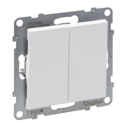 Łącznik schodowy podwójny - 10 AX - 250 V~ - zaciski automatyczne Legrand SUNO 721108