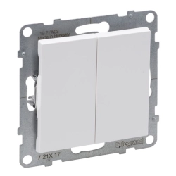 Przycisk podwójny - 6 A - 250 V~ - zaciski automatyczne Legrand SUNO 721117