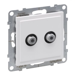 Gniazdo SAT 2X typ "F" końcowe - podwójne - 1.5 dB Legrand SUNO 721173