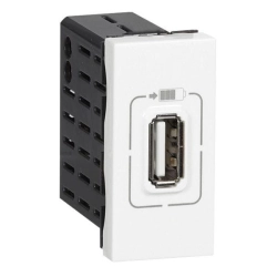 Gniazdo zasilające USB 5V 1500mA Biały Legrand Mosaic 077591