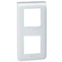 Ramka 2 x 2 modułowa pionowa Aluminium Legrand Mosaic 079322L