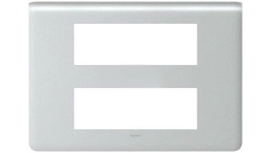 Ramka 2 x 6 modułowa pozioma Aluminium Legrand Mosaic 079036