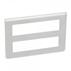 Ramka 2 x 8 modułowa pozioma Aluminium Legrand Mosaic 079337L