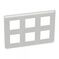 Ramka 2 x 3 x 2 modułowa pozioma Aluminium Legrand Mosaic 079032