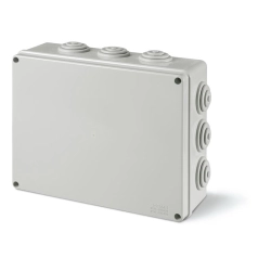 Puszka rozgałęźna hermetyczna N/T 190x140x70 z dławikami SBOX406