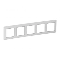Ramka pięciokrotna biały / chrom linia Neutral Valena Life 754035