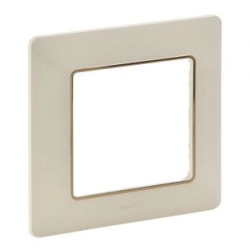 Ramka pojedyncza kremowy / złoty linia Neutral Valena Life 754061