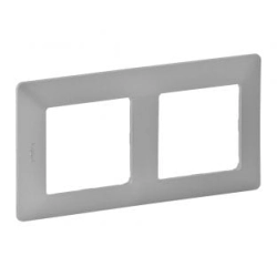 Ramka podwójna aluminium linia Metal Valena Life 754132