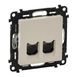 Gniazdo 2 x RJ 45 kat. 5e UTP kremowe Valena Life 753241