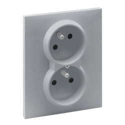 Gniazdo 2P+Z (czeskie) z przesłoną - 16 A - 250 V~ - zaciski automatyczne (monoblok) Legrand SUNO