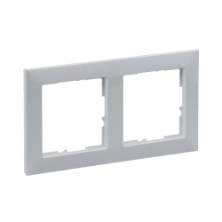 Ramka podwójna aluminium Legrand SUNO 721512