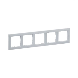 Ramka pięciokrotna x5 aluminium Legrand SUNO 721515