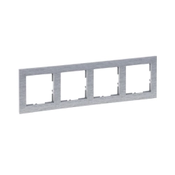 Ramka poczwórna szczotkowane aluminium Legrand SUNO 7215634