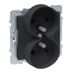 Gniazdo podwójne 2X2P+Z z przesłoną - 16 A - 250 V~ Legrand SUNO 721490