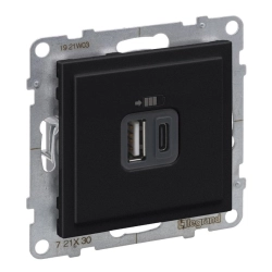 Gniazdo USB typ A + C - 5 V - 3 A Legrand SUNO 721430