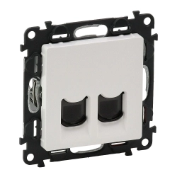 Gniazdo 2 x RJ 45 kat. 6 UTP białe Valena Life 753143