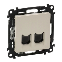 Gniazdo 2 x RJ 45 kat. 6 UTP kremowe Valena Life 753243