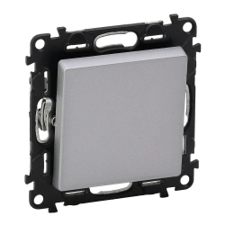 Przycisk przełączny  - 6 A aluminium Valena Life 752311