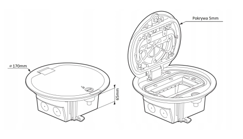 Puszka podłogowa IP66 4M Legrand 088064