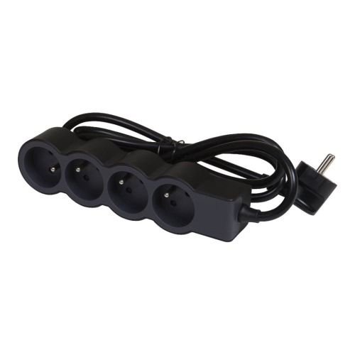 Przedłużacz 4X2P+Z 1.5M Czarny Legrand 049477