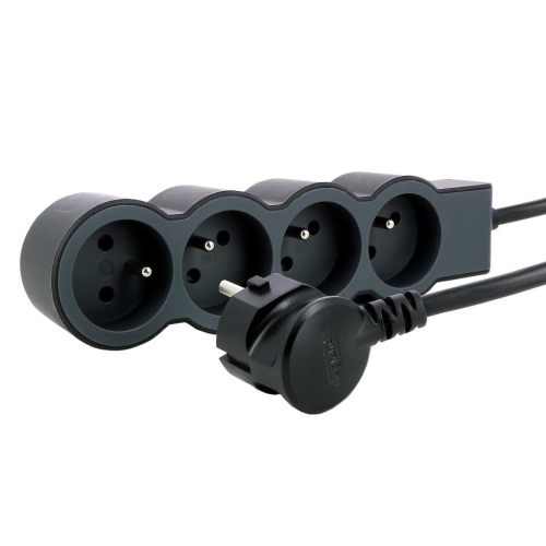 Przedłużacz 4X2P+Z 1.5M Czarny Legrand 049477
