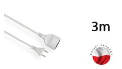 Przedłużacz z gniazdem pojedynczym dł.3m. EPS-103