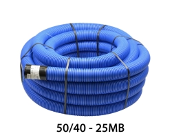 Rura karbowana dwuwarstwowa w kr. RODK 50/40 - 25mb-nieb. TTPlast  10619 (Peszel)