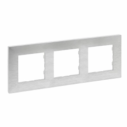 Niloe Step - Ramka Potrójna - Aluminium Szczotkowane Legrand 863893