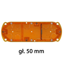 Puszka uniwersalna potrójna 6/8 modułowa głęb. 50 Legrand Batibox 080123