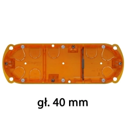 Puszka uniwersalna potrójna 6/8 modułowa głęb. 40 Legrand Batibox 080103