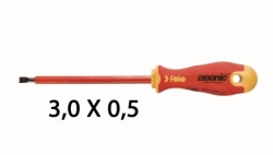 Wkrętak płaski 3,0 x 0,5 FELO - Ergonic VDE