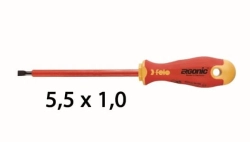 Wkrętak płaski 5,5 x 1,0 FELO - Ergonic VDE