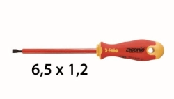 Wkrętak płaski 6,5 x 1,2 FELO - Ergonic VDE