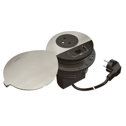 Gniazdo meblowe Incara Disq 80 z USB A+C i RJ45 kat. 6 FTP Legrand 654704