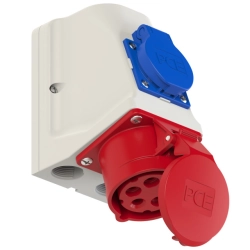 Gniazdo stałe KOMBI 5P / 16A IP44 - 9215-6F