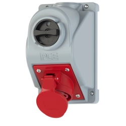 Gniazdo stałe z wyłącznikiem L-0-P 16A 4P 400V IP44 COMBO-POL 960614401W
