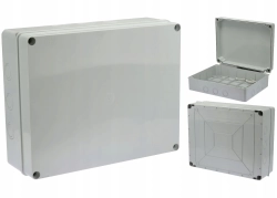 Puszka rozgałęźna hermetyczna N/T 380x300x120 z osłabieniami SBOX716