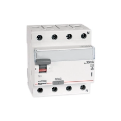 Wyłącznik różnicowoprądowy Legrand  4P 25A 0,03A typ AC P304 TX3 - 411707