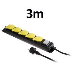 Przedłużacz warsztatowy 5x230V IP44 PLASTROL W-99487