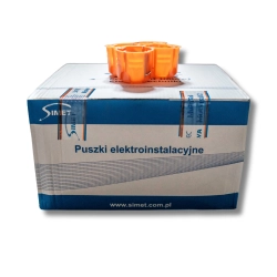 Puszka podtynkowa do regipsu P60DF PK-60 głęboka  31074008 Simet, 75 sztuk