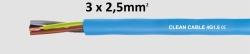Przewód 3x2,5mm do pomp głębinowych do wody pitnej CLEAN CABLE