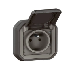 Gniazdo hermetyczne IP55 kompletne antracytowe PLEXO55 Legrand 069860L
